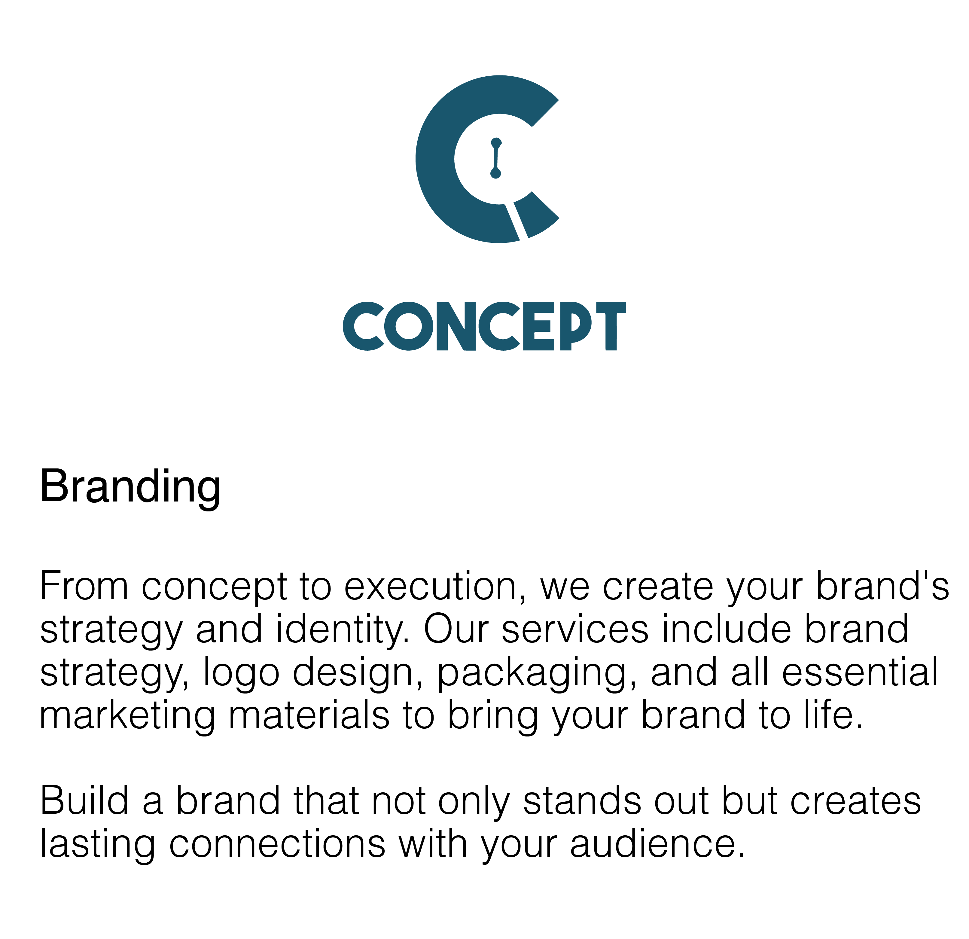 Full-service branding, including strategy, logo design, and essential marketing materials for establishing a distinct brand presence.